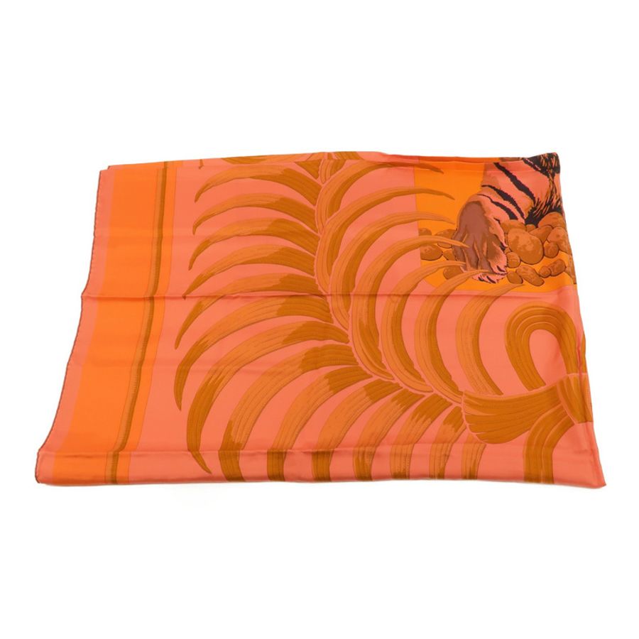 HERMES 絲質Hermes Tigre Royal Dip Dye Scarf 140圍巾-2