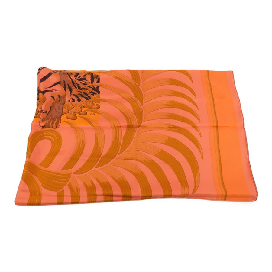 HERMES 絲質Hermes Tigre Royal Dip Dye Scarf 140圍巾-3