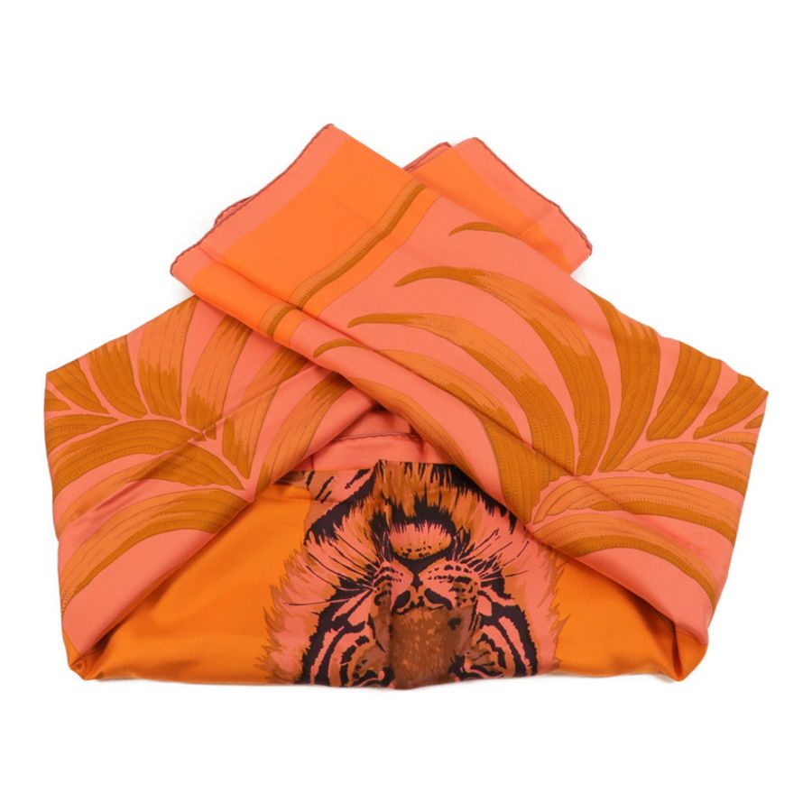 HERMES 絲質Hermes Tigre Royal Dip Dye Scarf 140圍巾-8