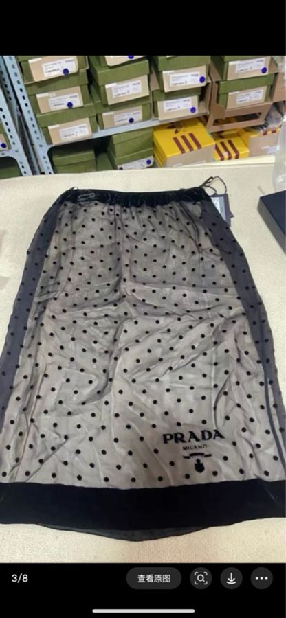 PRADA普拉达 波点半身裙-2