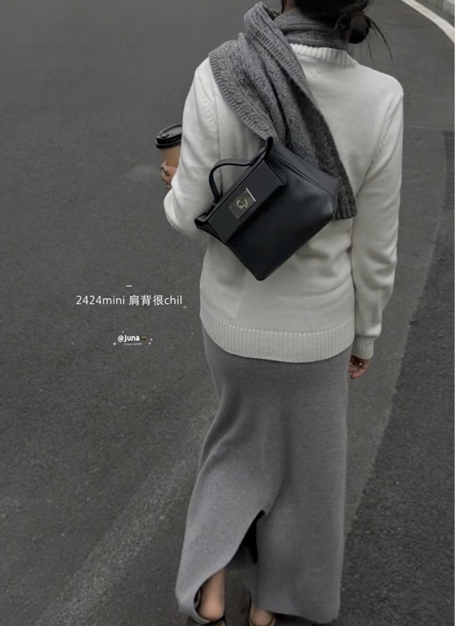 Hermes 2424 Mini 黑銀 Togo G刻-4