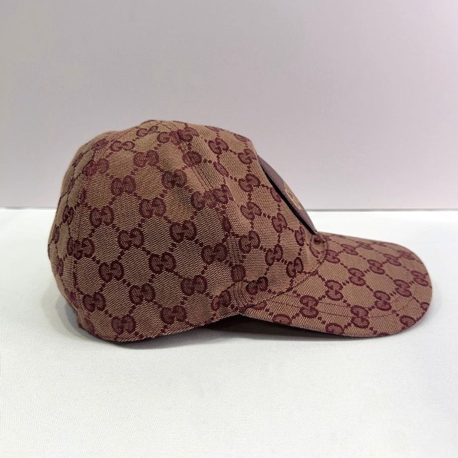 GUCCI GG燙金LOGO老花棒球帽-4