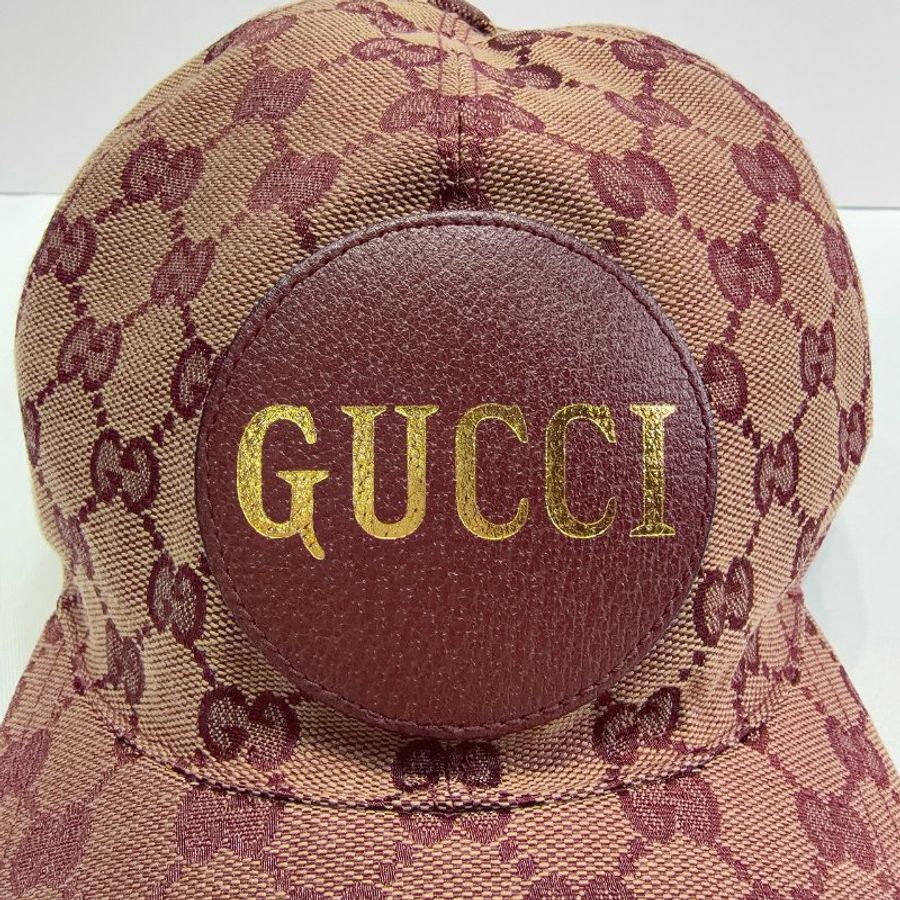 GUCCI GG燙金LOGO老花棒球帽-6