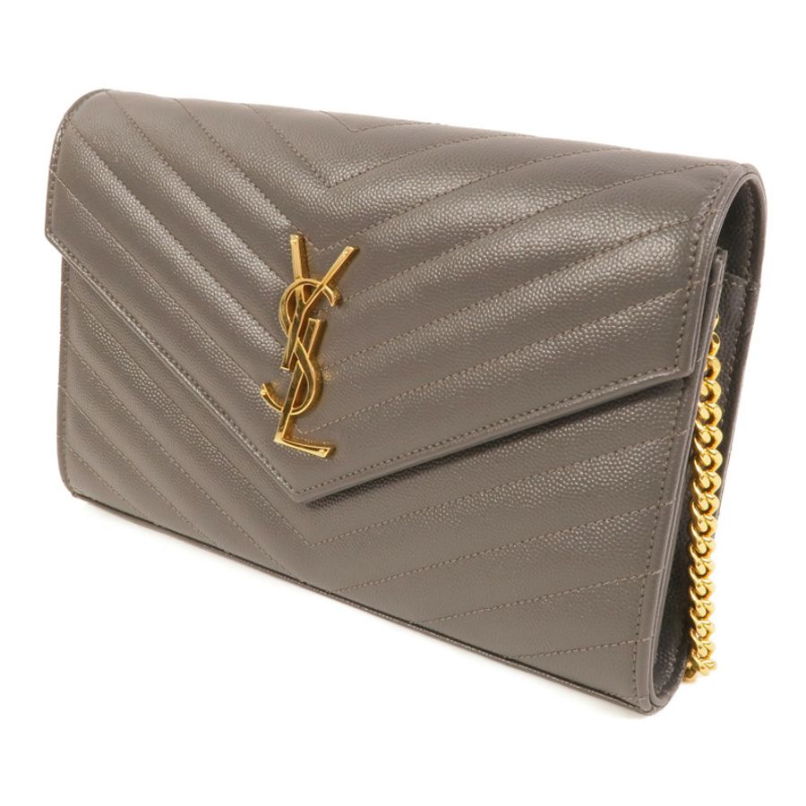 SAINT LAURENT 牛皮皮革Cassandre Envelope肩背袋-2