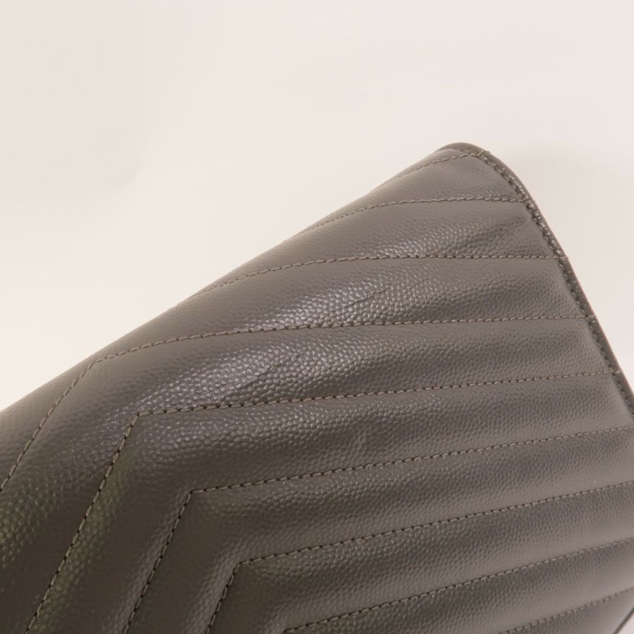 SAINT LAURENT 牛皮皮革Cassandre Envelope肩背袋-14