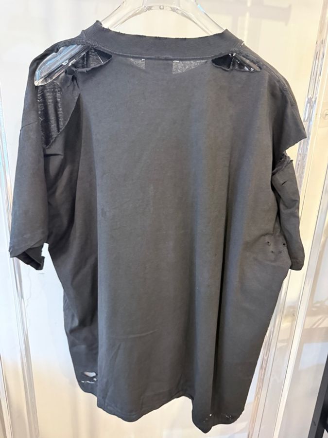 Balenciaga✨乞丐破洞EMO短袖上衣 #XL-1
