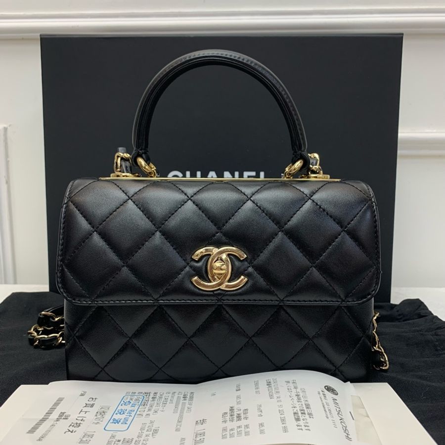 Full Set Chanel Mini Flap Bag with top handle 原價55折-0