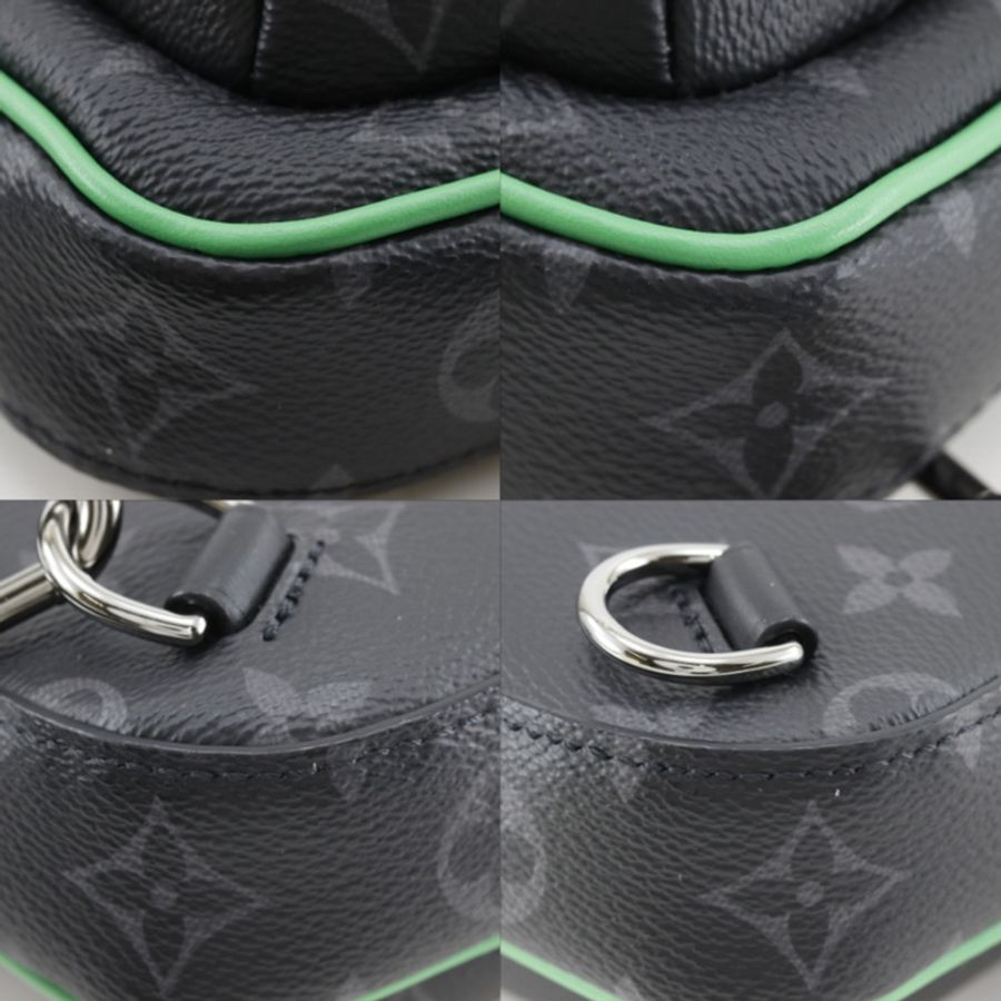 路易威登 Avenue Sling Bag PM 單肩包 M25891 x Monogram Eclipse 帆布竹綠黑色斜背包拉鍊款 男士 A+ 級-3