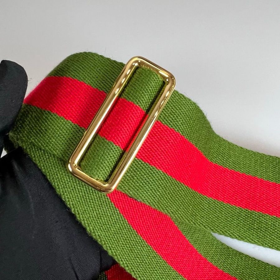 GUCCI 600406 帆布大LOGO琴譜包-6