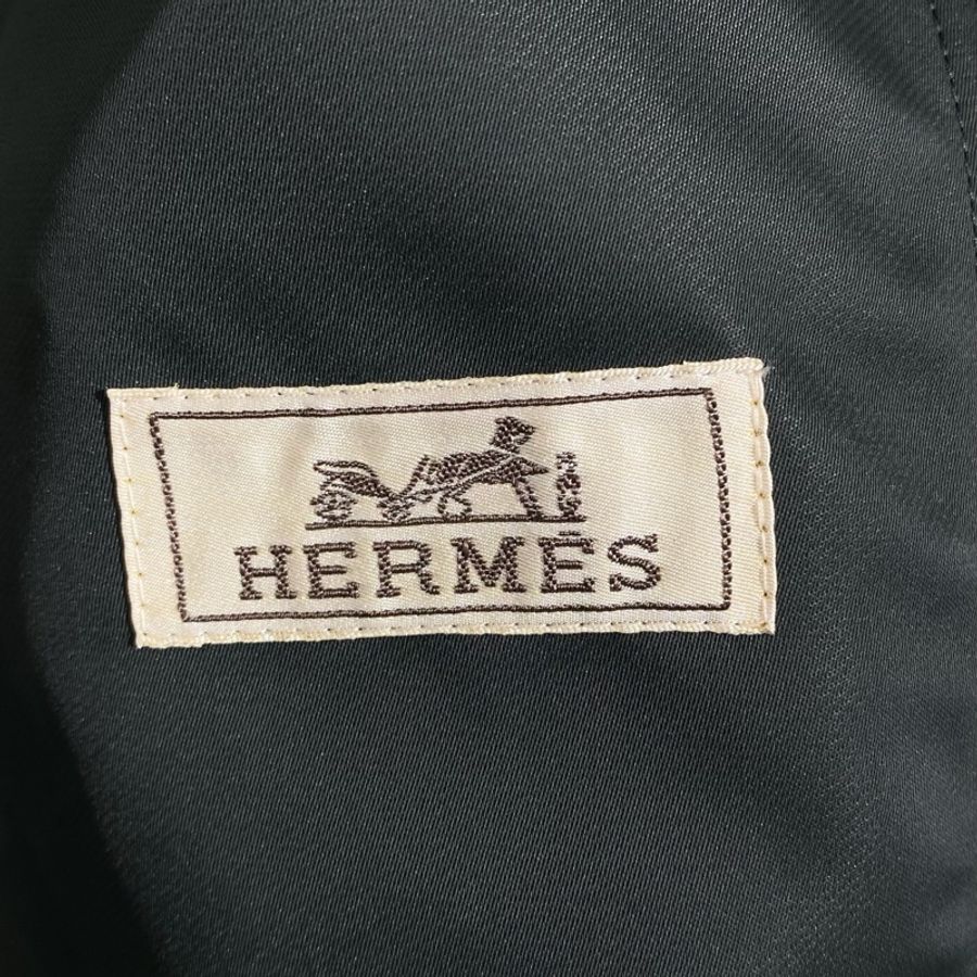 Hermes 愛馬仕 新款拉鏈 棒球夾克外套 52碼 墨綠色-4