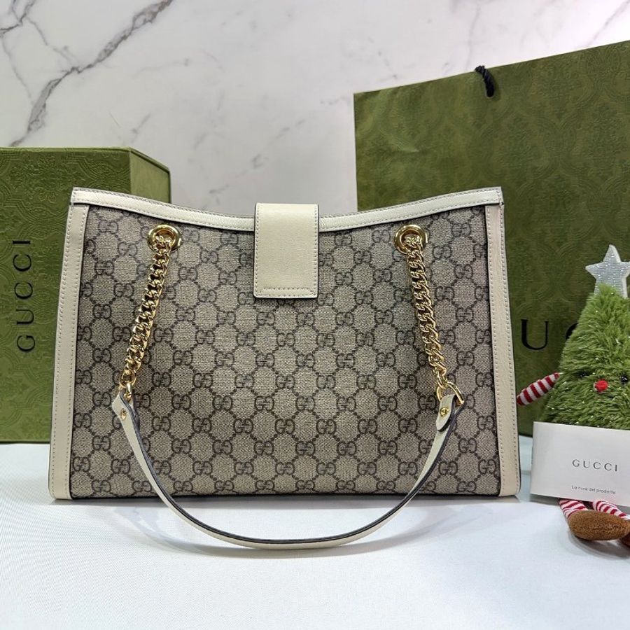 GUCCI Padlock帆布中型托特包-1