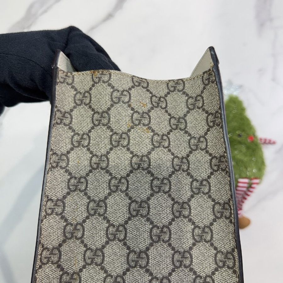 GUCCI Padlock帆布中型托特包-6