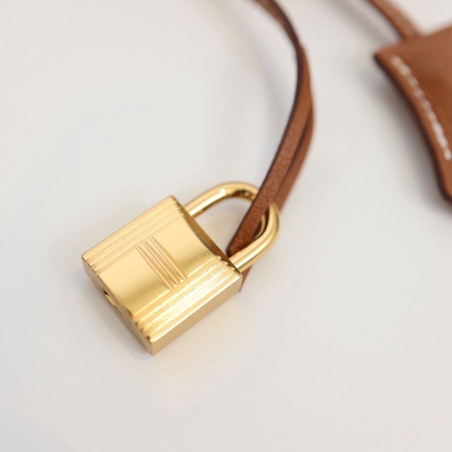 Hermes bolide 25金棕色 金釦-12