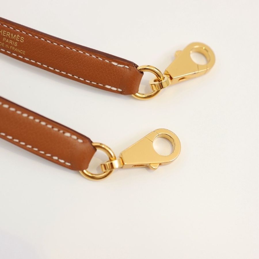 Hermes bolide 25金棕色 金釦-13