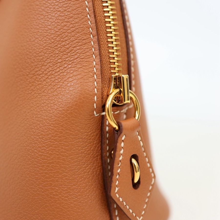 Hermes bolide 25金棕色 金釦-14