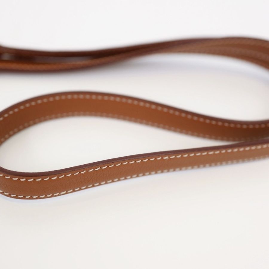 Hermes bolide 25金棕色 金釦-18