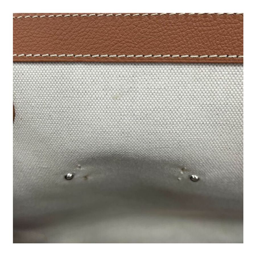 △ GOYARD 高雅德 Brown Calfskin And Coated Coated Canvas Saïgon Tote Bag 啡色小牛皮和塗層帆布托特袋-267011755-19