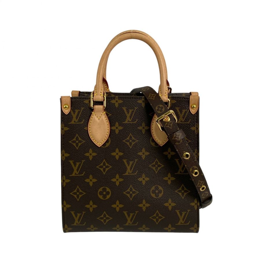 △ LOUIS VUITTON 路易·威登 Brown Coated Canvas Monogram Sac Plat BB 2 way bag 啡色塗層帆布經典老花兩用袋 M46265-267011654-1