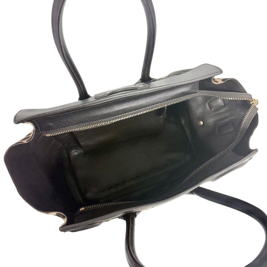 CELINE Luggage 豹紋 馬毛 手袋-15