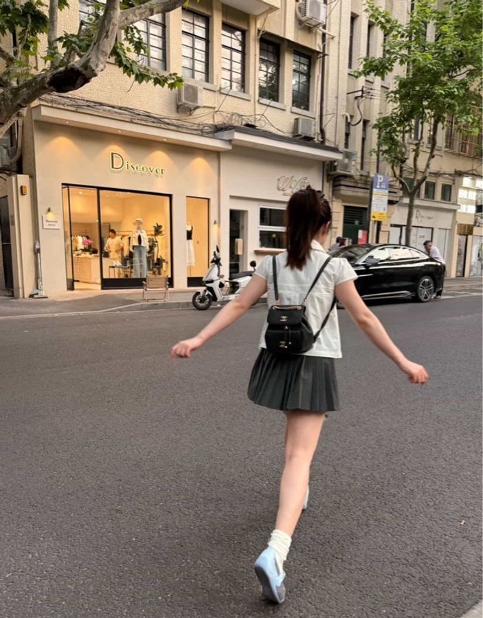 Chanel 後背包 Duma 黑金 荔枝牛皮-1