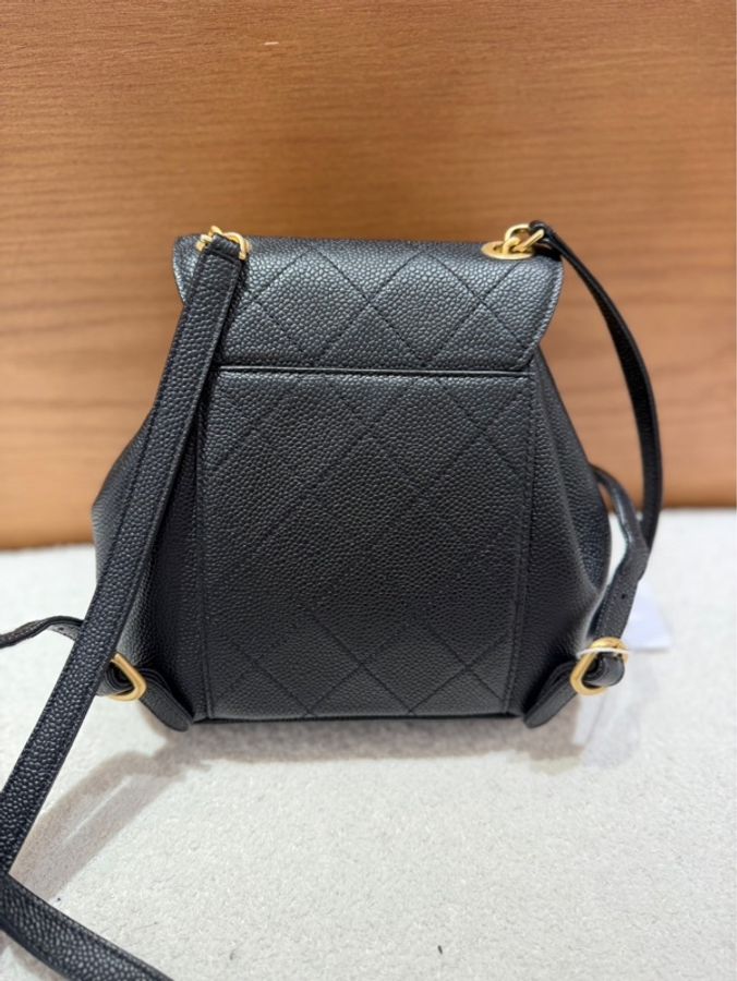 Chanel 後背包 Duma 黑金 荔枝牛皮-2