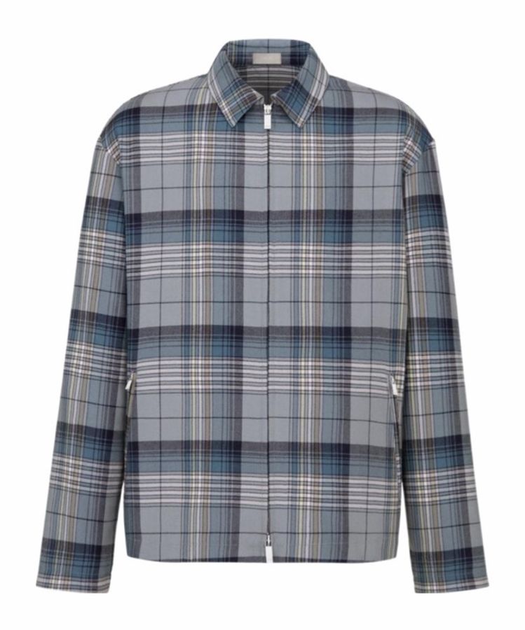Dior 男士 格紋拉鍊休閒夾克FR-46 IT-44 IT-46 IT-48 IT-50 IT-52碼-0
