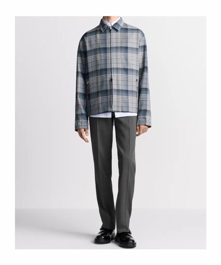 Dior 男士 格紋拉鍊休閒夾克FR-46 IT-44 IT-46 IT-48 IT-50 IT-52碼-3