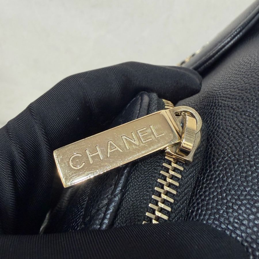 CHANEL A93748 黑色 荔枝紋 牛皮 Business Affinity 後背包-16