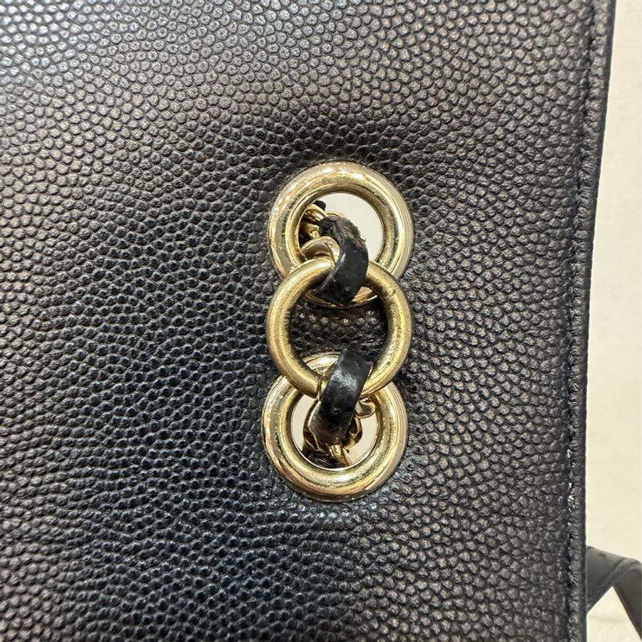 CHANEL A93748 黑色 荔枝紋 牛皮 Business Affinity 後背包-30