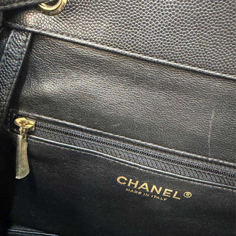 CHANEL A93748 黑色 荔枝紋 牛皮 Business Affinity 後背包-49