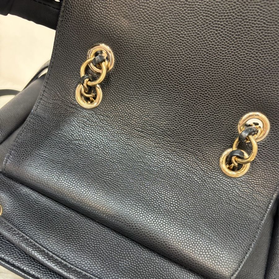 CHANEL A93748 黑色 荔枝紋 牛皮 Business Affinity 後背包-59