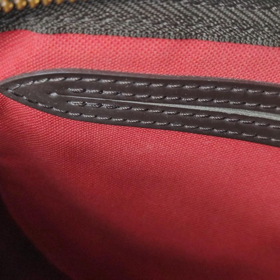 Louis Vuitton路易威登 Speedy 30肩帶款棋盤格手提包斜挎包-6