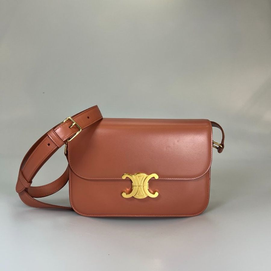 CELINE 淺色凱旋門MEDIUM 肩背包-1