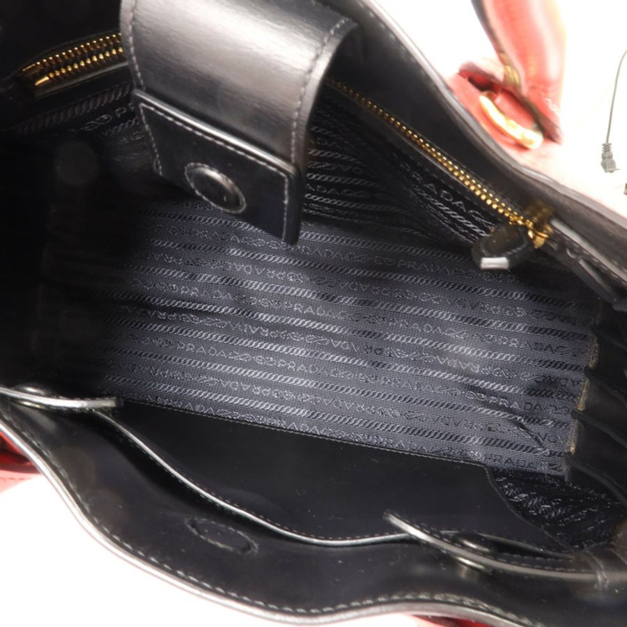 PRADA 牛皮皮革2 Way Shoulder Bag手挽肩背兩用袋-4