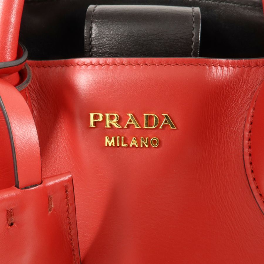 PRADA 牛皮皮革2 Way Shoulder Bag手挽肩背兩用袋-10