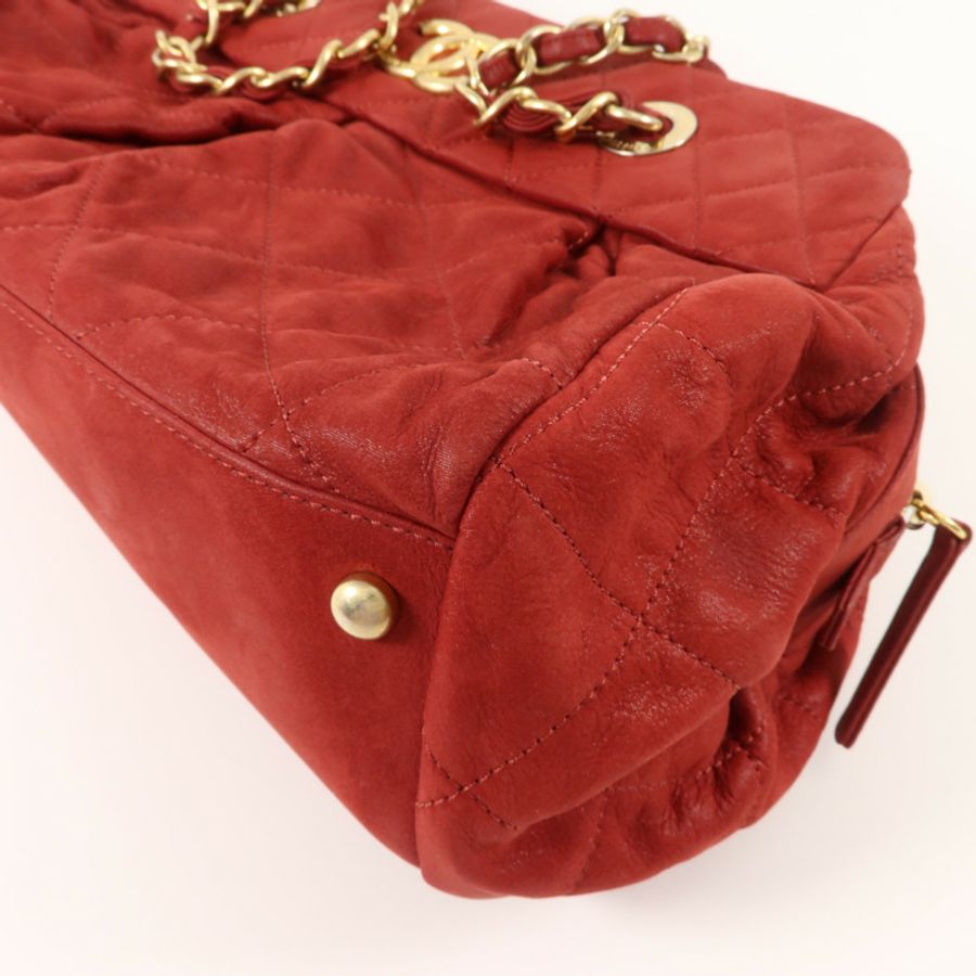 CHANEL 羊皮皮革Shoulder Bag鏈帶肩背袋-12