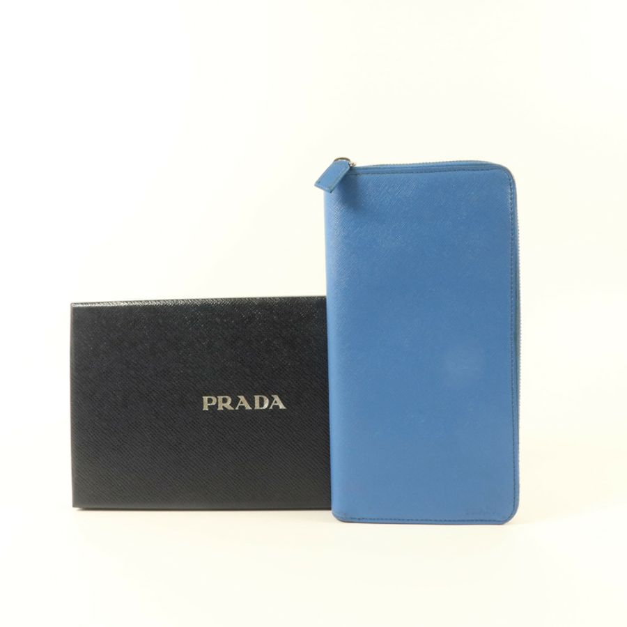 PRADA Saffiano皮革Long Wallet長錢包-9