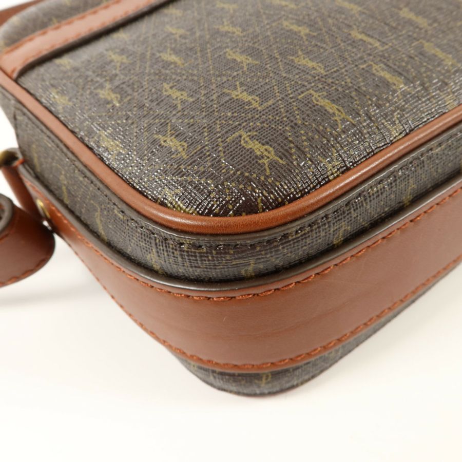 YVES SAINT LAURENT 塗層帆布Camera Bag肩背袋-10