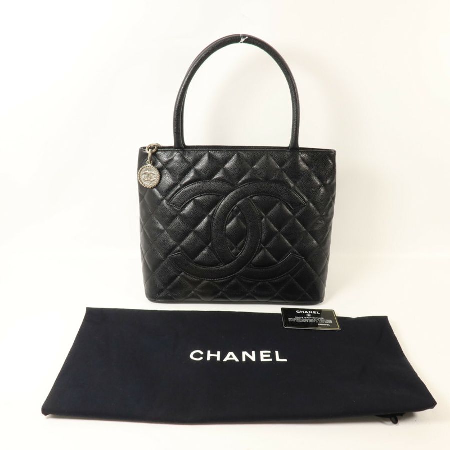 CHANEL 牛皮皮革Vintage Tote Bag手挽袋-9