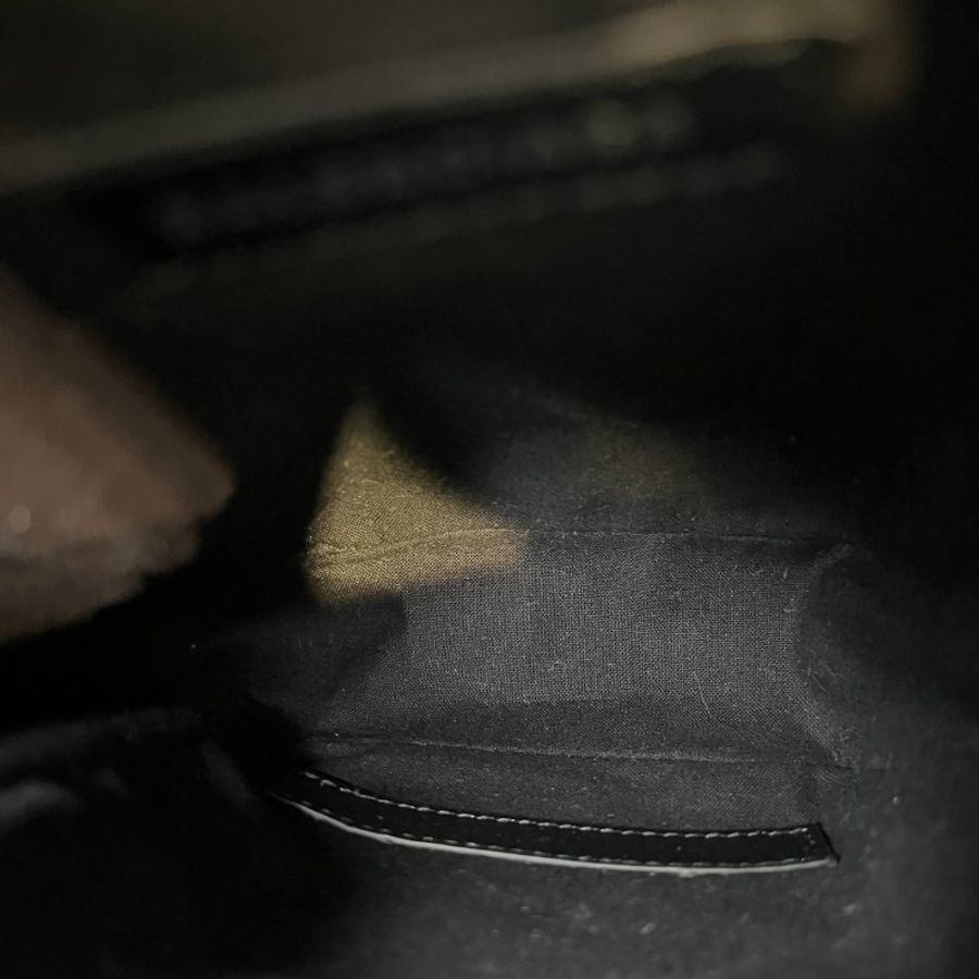 BALENCIAGA 黑油蠟皮SUPERBUSY 肩背包-5