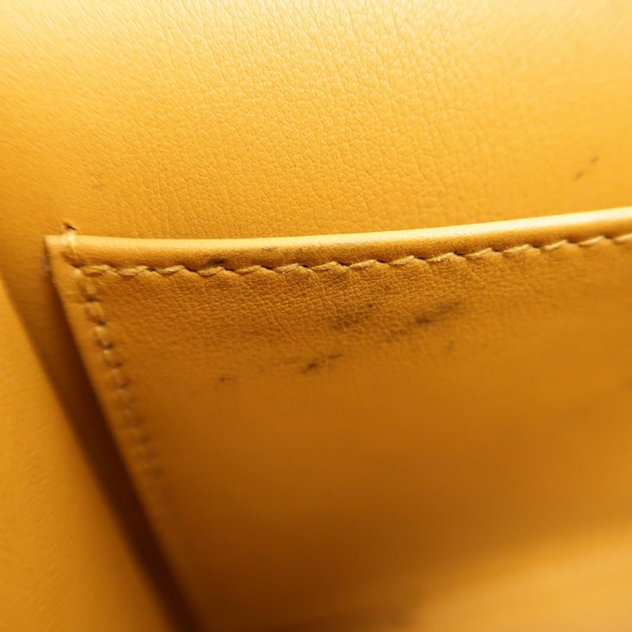HERMES Chevre皮革Geta肩背袋Caramel-15