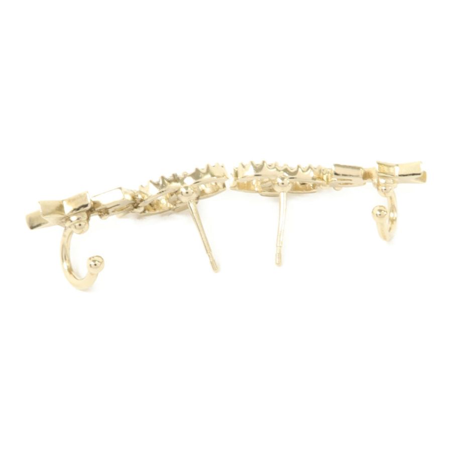 CHANEL 金屬/水晶Pierced Earring耳環-3