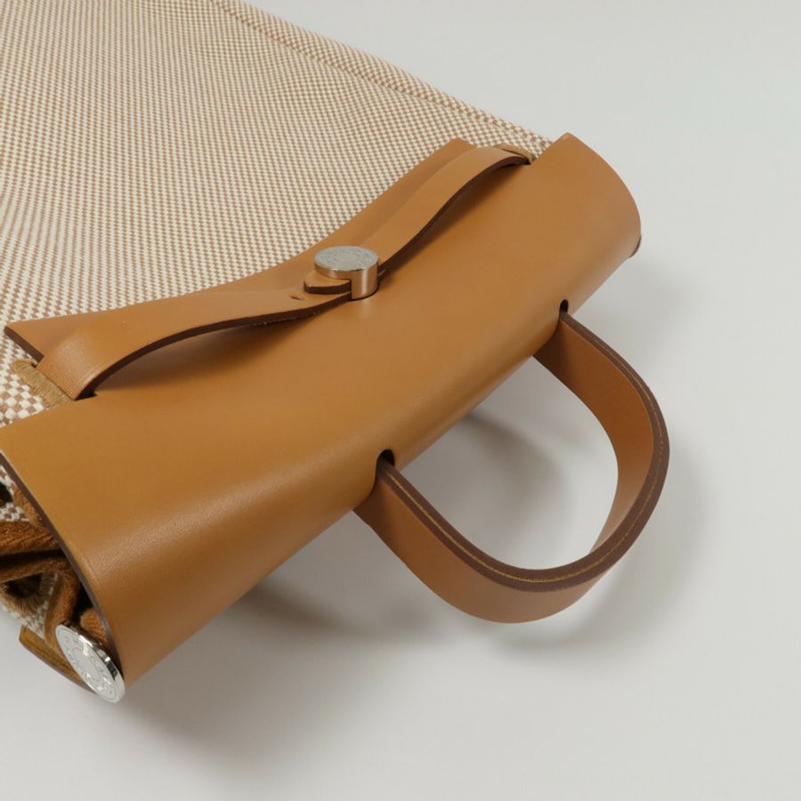 HERMES 帆布Herbag a dos Zip Retourne Backpack背包-11