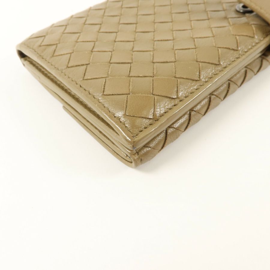 BOTTEGA VENETA 羊皮皮革Long Bifold Wallet長錢包-10