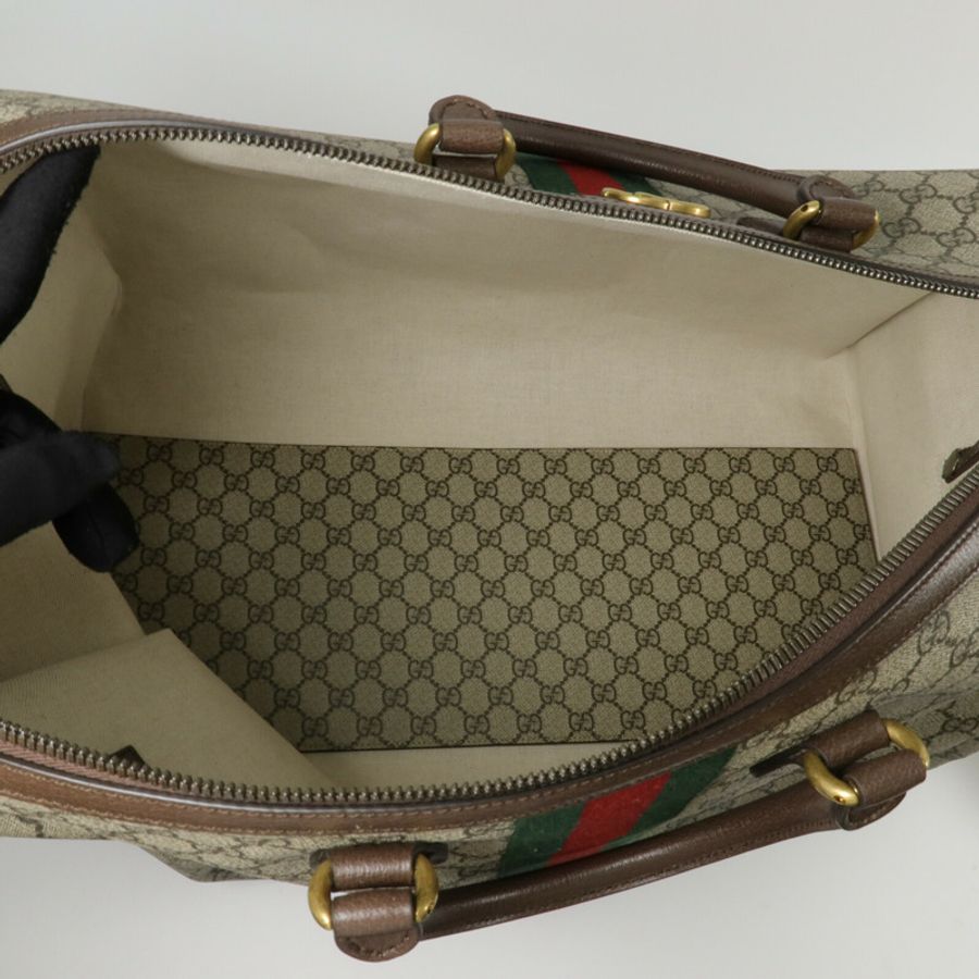 GUCCI 塗層帆布Savoy Large Duffle Bag手挽袋-4