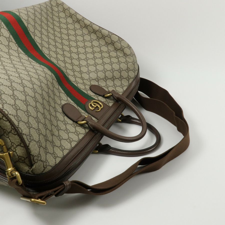 GUCCI 塗層帆布Savoy Large Duffle Bag手挽袋-10