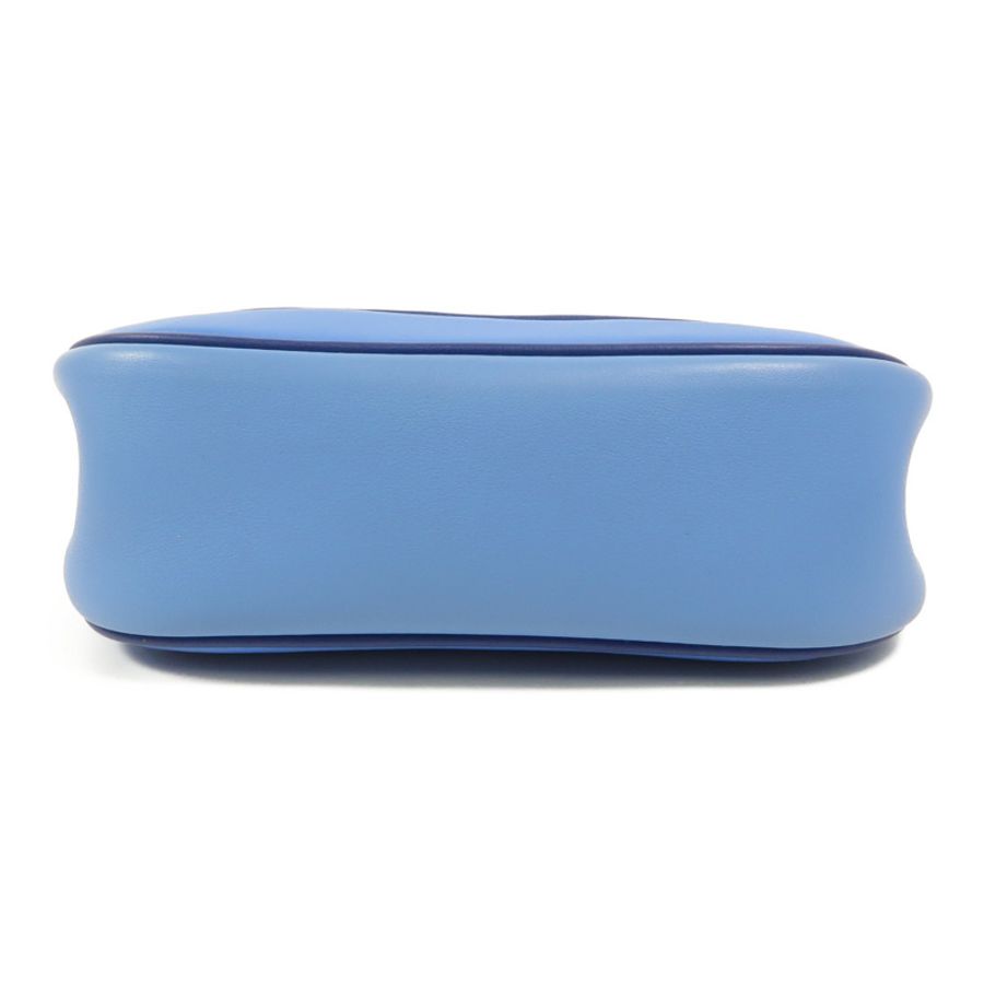 HERMES Swift皮革Berline Mini肩背袋Bleu Saphir-3