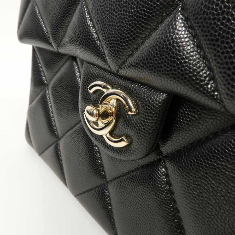 CHANEL 牛皮皮革Top Handle Handbag鏈帶手挽肩背兩用袋-8