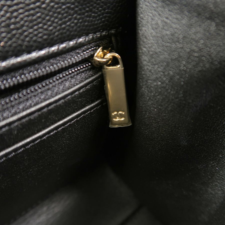 CHANEL 牛皮皮革Top Handle Handbag鏈帶手挽肩背兩用袋-15