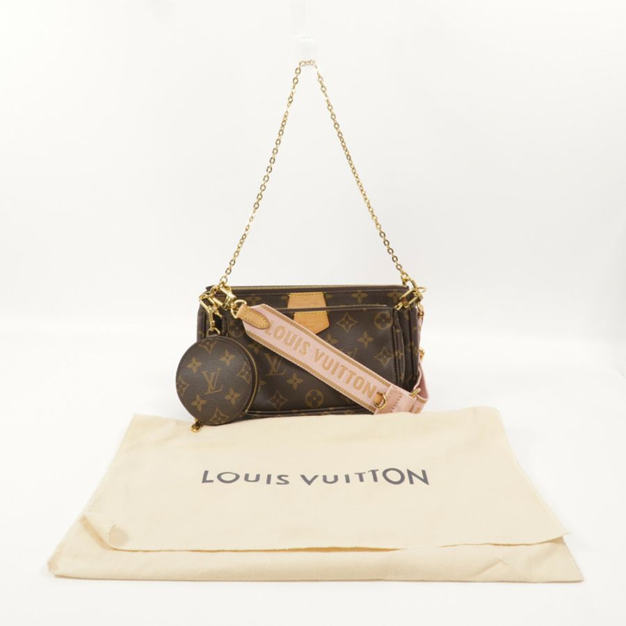 LOUIS VUITTON Monogram Multi Pochette Accessoires鏈帶手挽肩背兩用袋-8